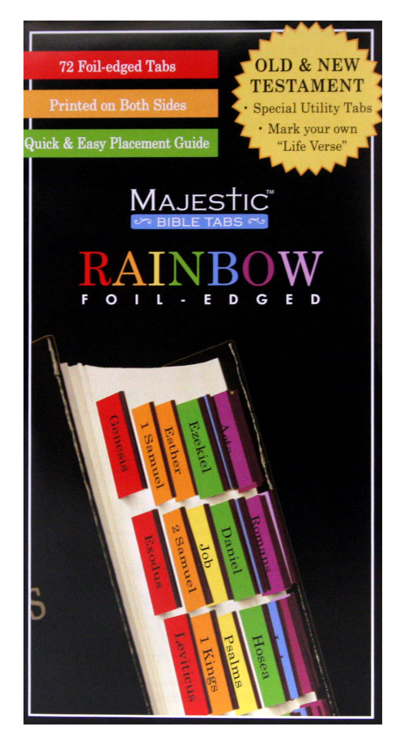 Majestic Bible Tabs Rainbow