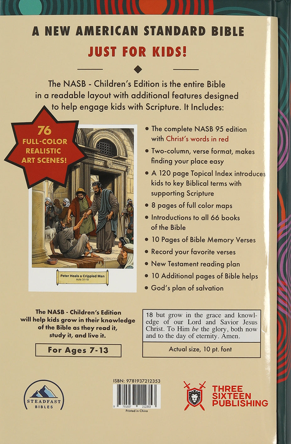 NASB Holy Bible Children's Edition (Red Letter Edition)