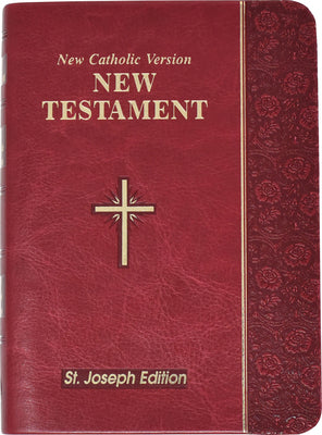 New Catholic Version St. Joseph New Testament Vest Pocket Burgundy