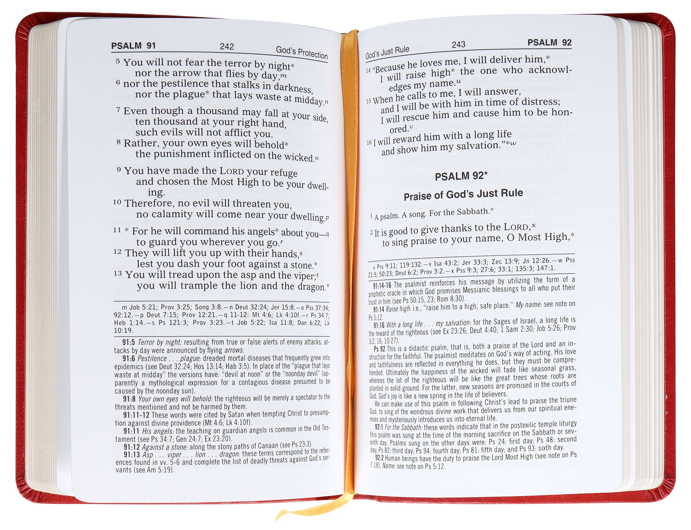 New Catholic Version Psalms Burgundy