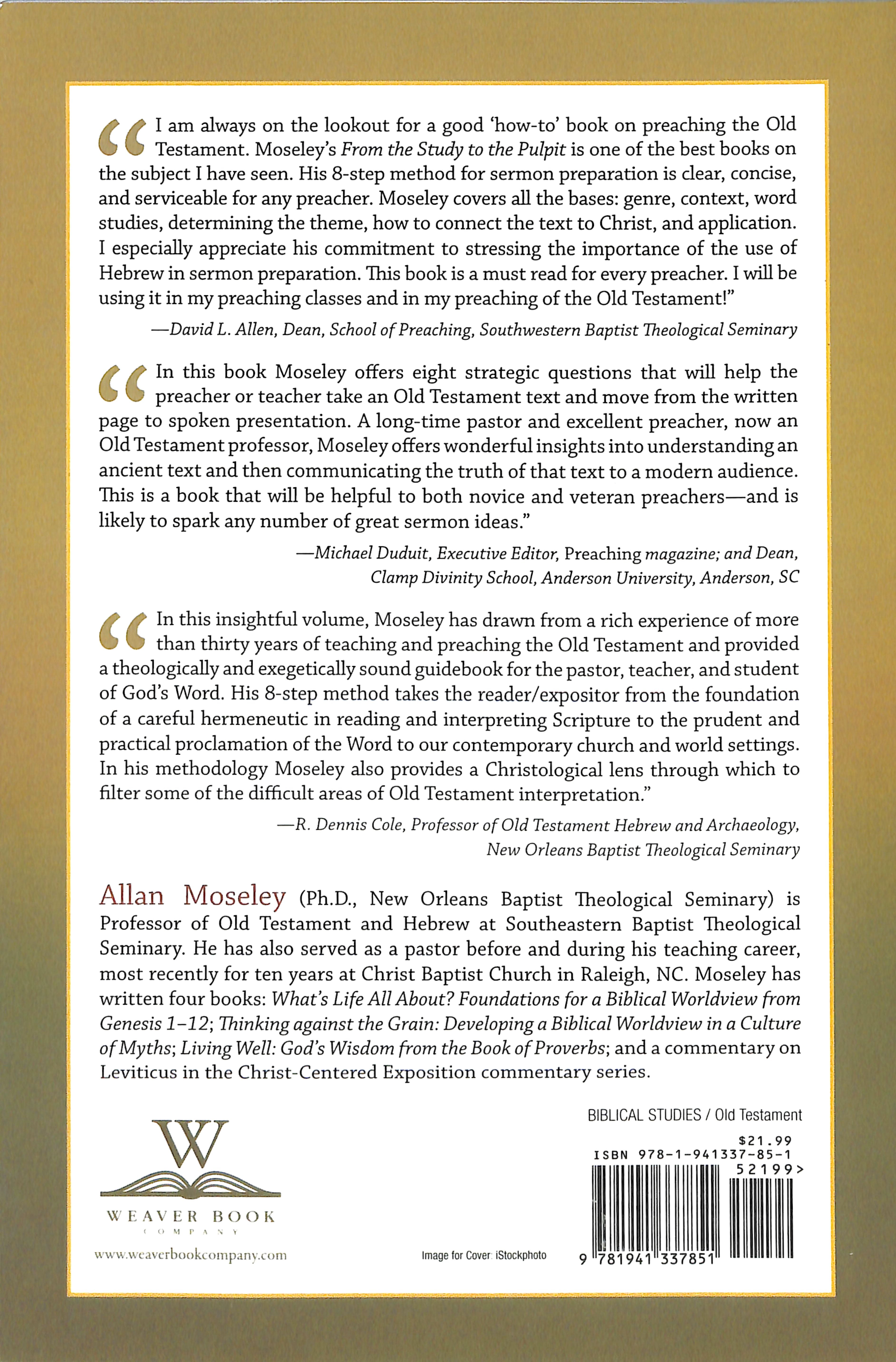 From the Study to the Pulpit: An 8-Step Method For Preaching and Teaching the Old Testament