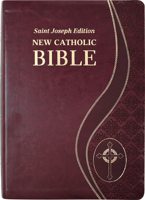 Ncb St Joseph New Catholic Bible Giant Print Burgundy Dura Lux