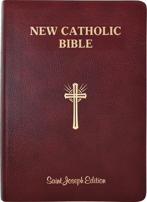 Ncb St Joseph New Catholic Bible Giant Print Burgundy