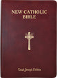 Ncb St Joseph New Catholic Bible Giant Print Burgundy