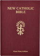 Ncb St Joseph New Catholic Bible Giant Print Burgundy