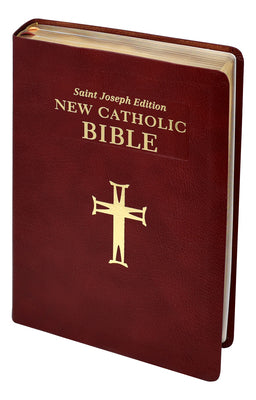 Ncb St. Joseph New Catholic Bible Large Print Burgundy (Red Letter Edition)