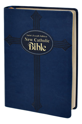 Ncb St. Joseph New Catholic Bible Large Print Blue Dura Lux (Red Letter Edition)