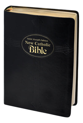 Ncb St. Joseph New Catholic Bible Large Print Black Dura Lux (Red Letter Edition)