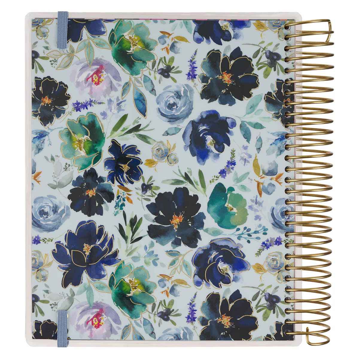 2027 18-Month Diary/Planner with Elastic Closure: Thankful Grateful Blessed, Floral (Includes Stickers)
