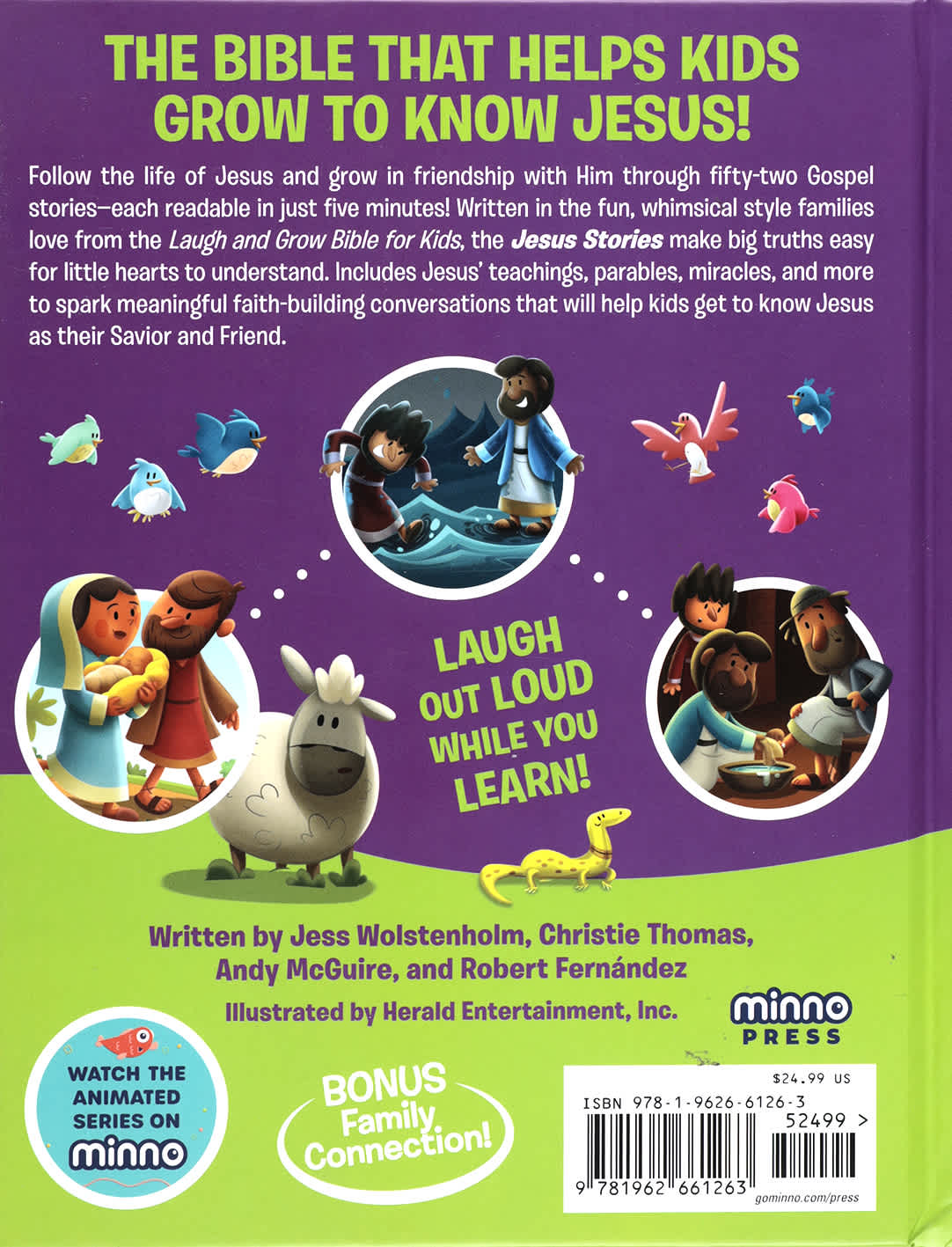 Laugh and Grow Bible For Kids: Jesus Stories: The Gospel in 52 Five-Minute Bible Stories