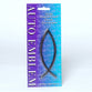 Auto Emblem Sticker: Silver Fish Large