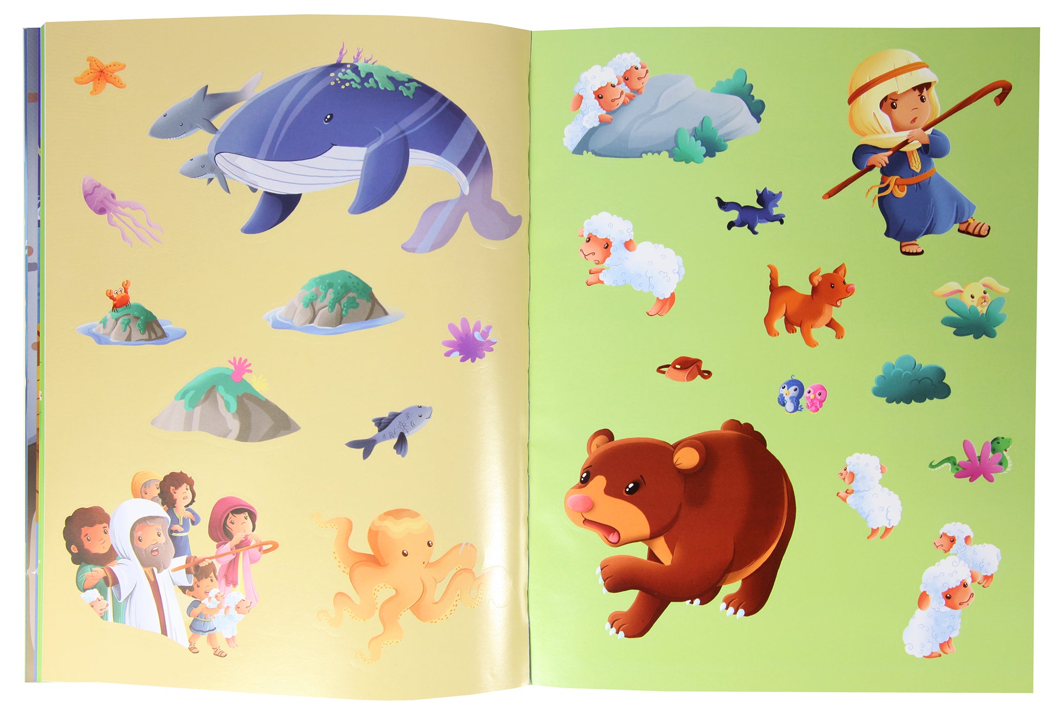 The 1000 Sticker Bible Storybook (With Flap And Velcro Closure)
