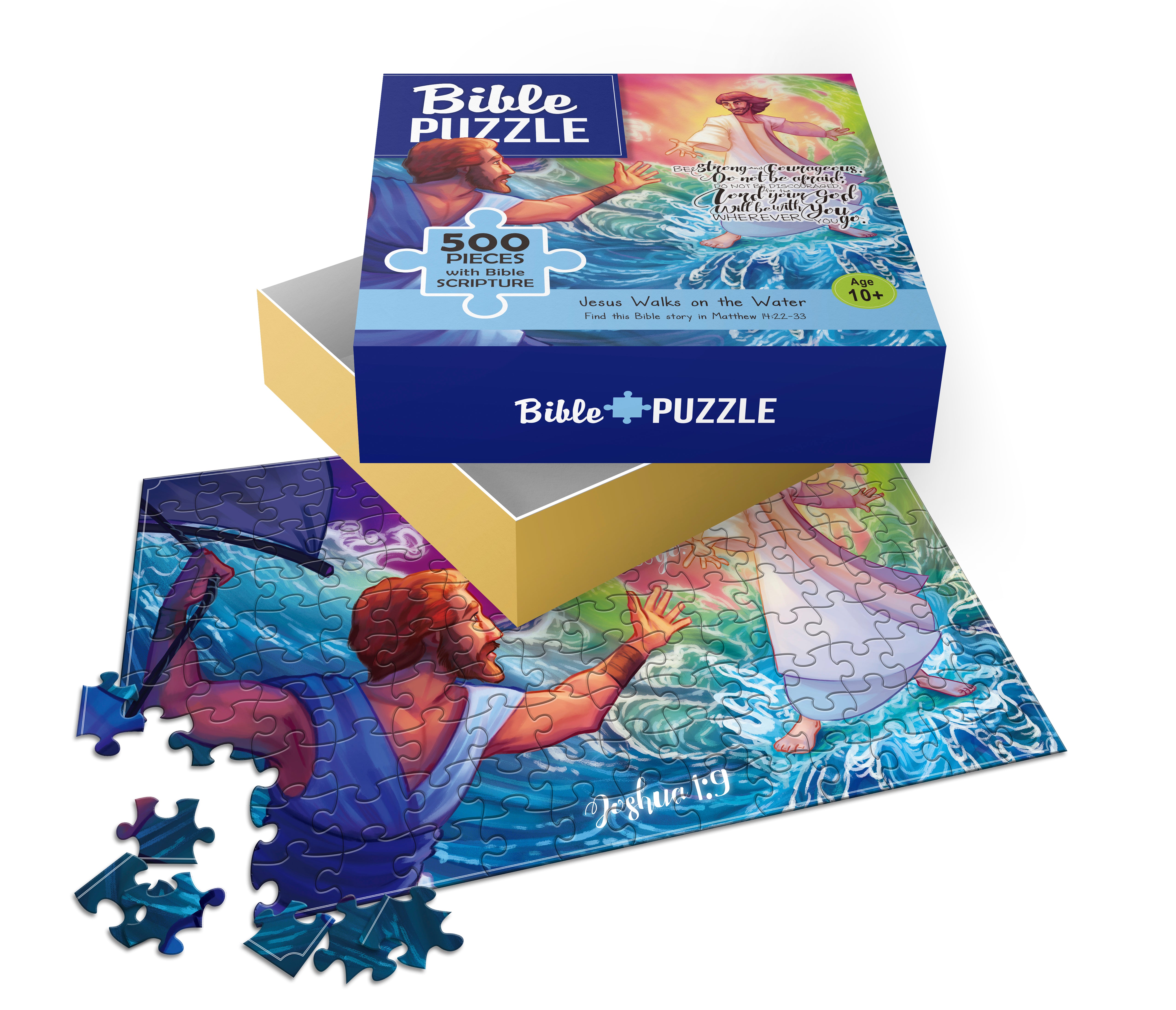 Bible Jigsaw Puzzle: Jesus Walks on Water (500 Pieces)