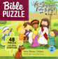 Bible Jigsaw Puzzle: Jesus Blesses Children (48 Pieces)