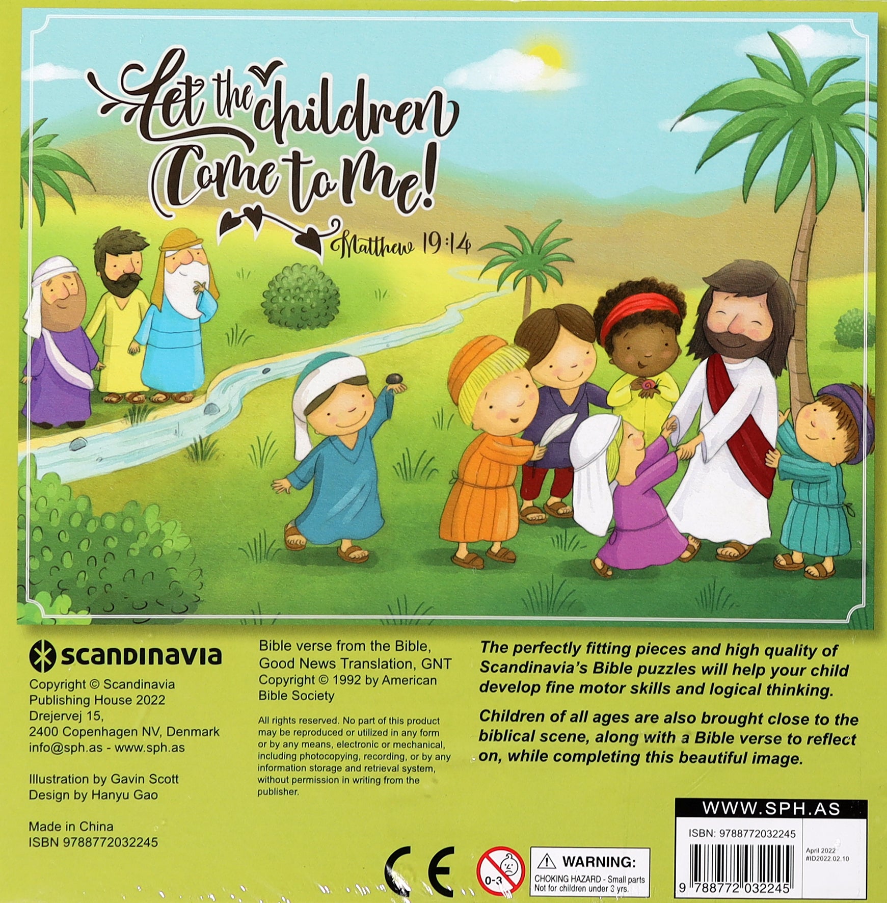 Bible Jigsaw Puzzle: Jesus Blesses Children (48 Pieces)