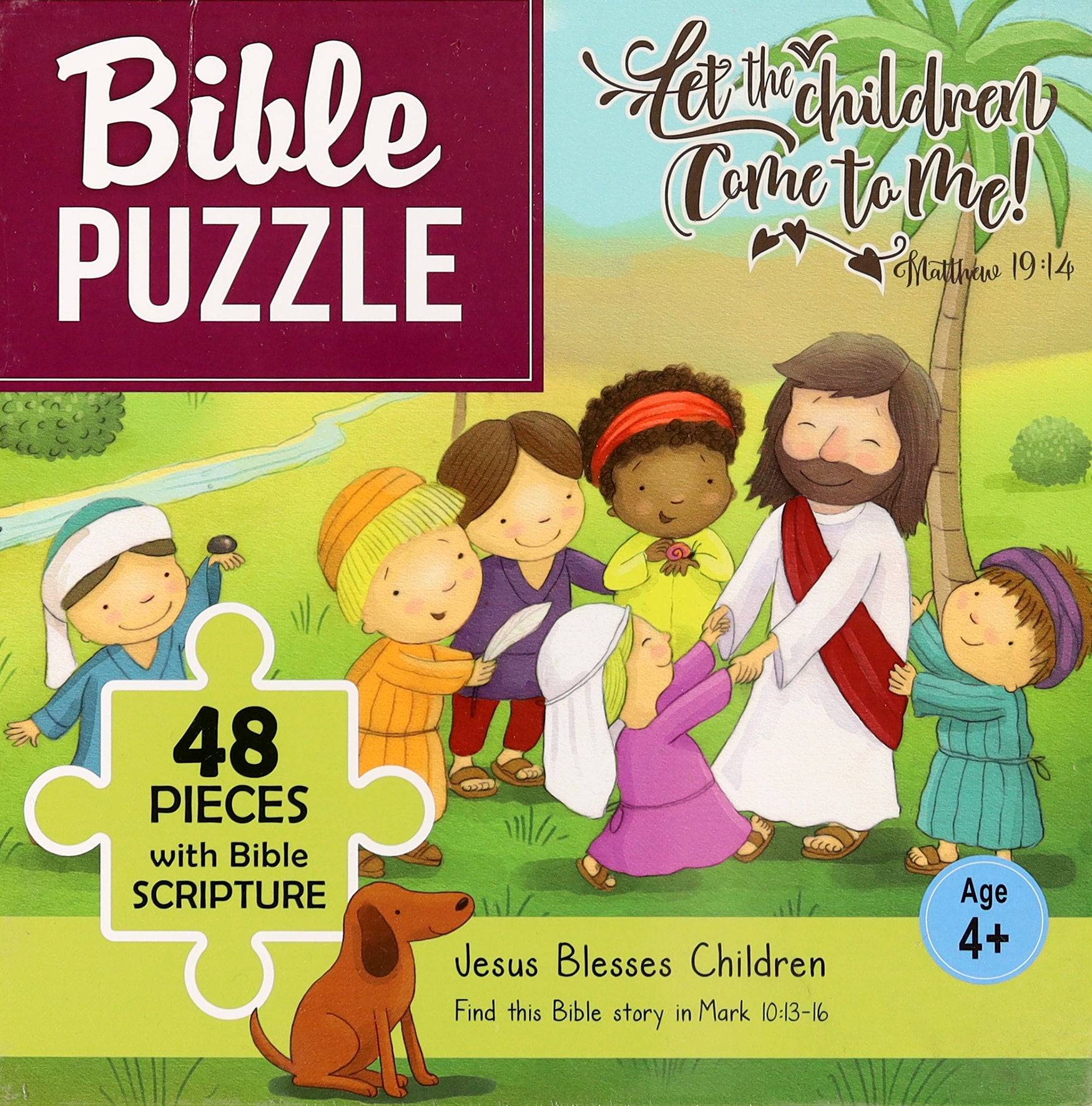 Bible Jigsaw Puzzle: Jesus Blesses Children (48 Pieces)