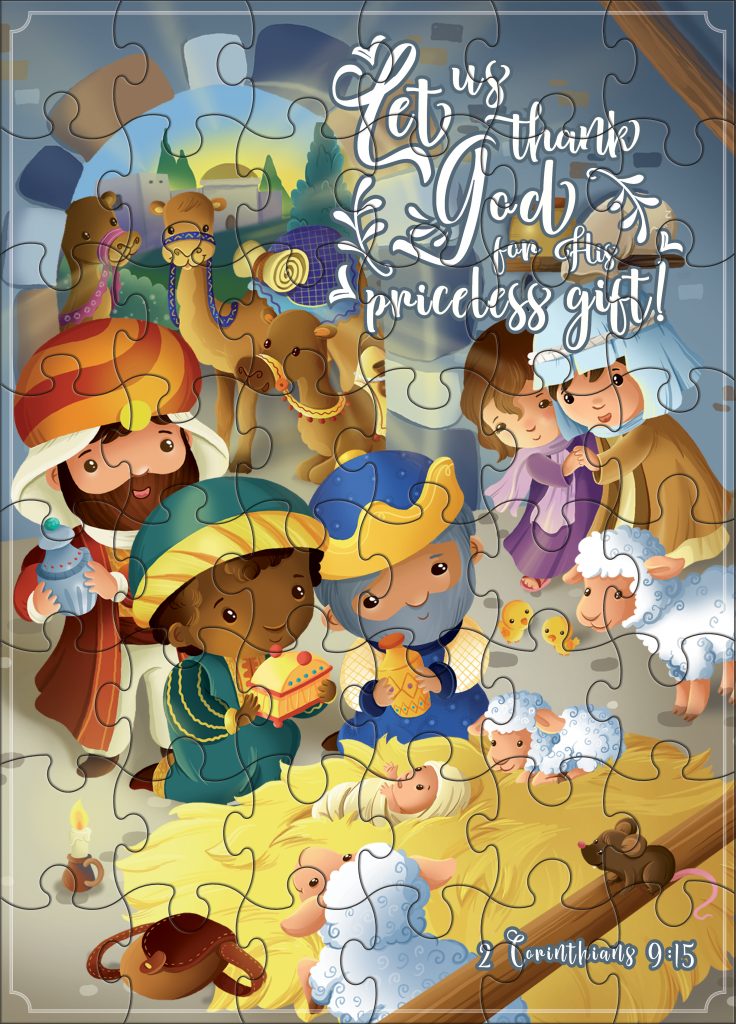 Bible Jigsaw Puzzle: The Birth of Jesus (48 Pieces)