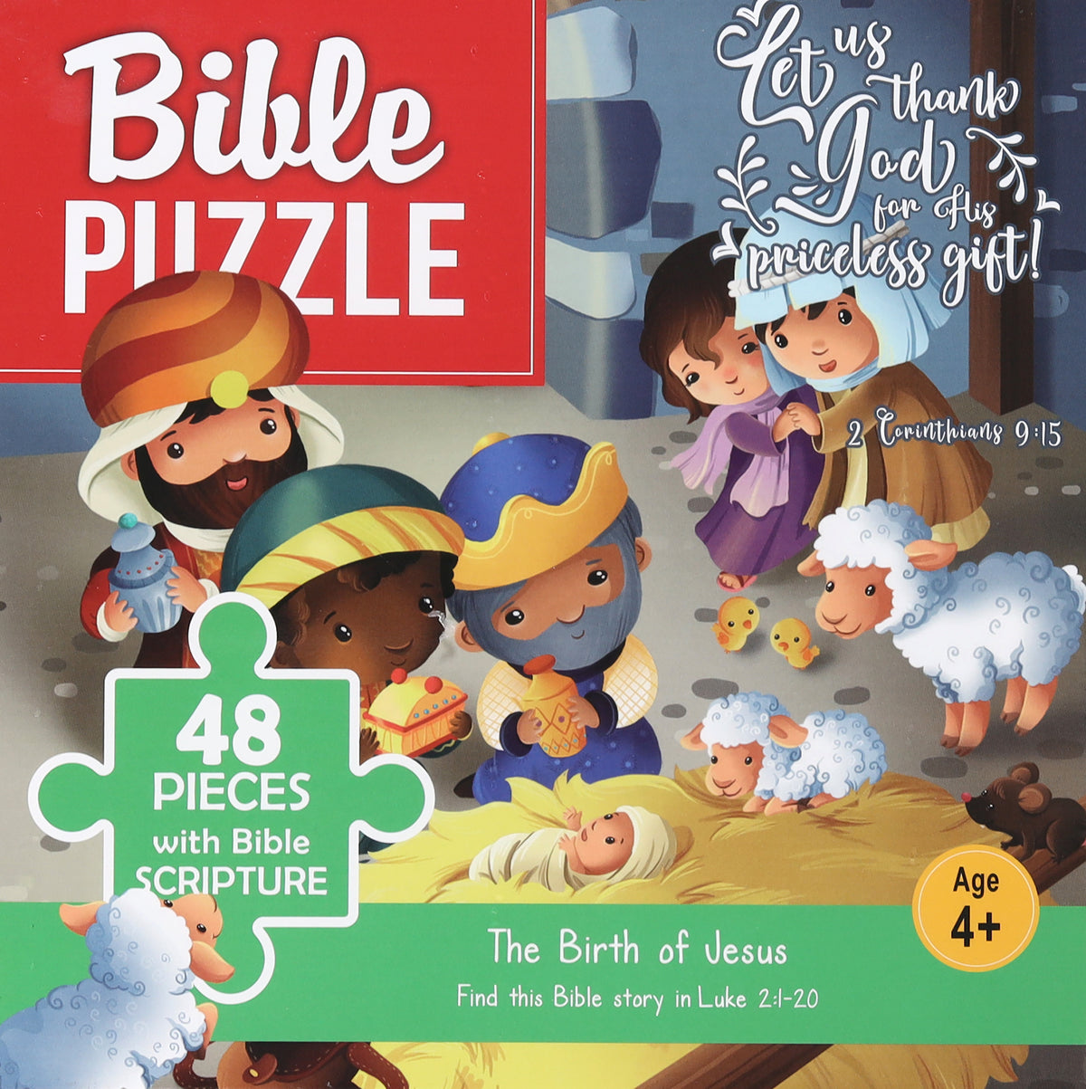 Bible Jigsaw Puzzle: The Birth of Jesus (48 Pieces)