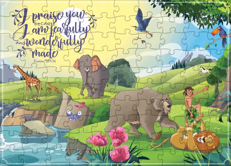 Bible Jigsaw Puzzle: God Makes Everything (100 Pieces)