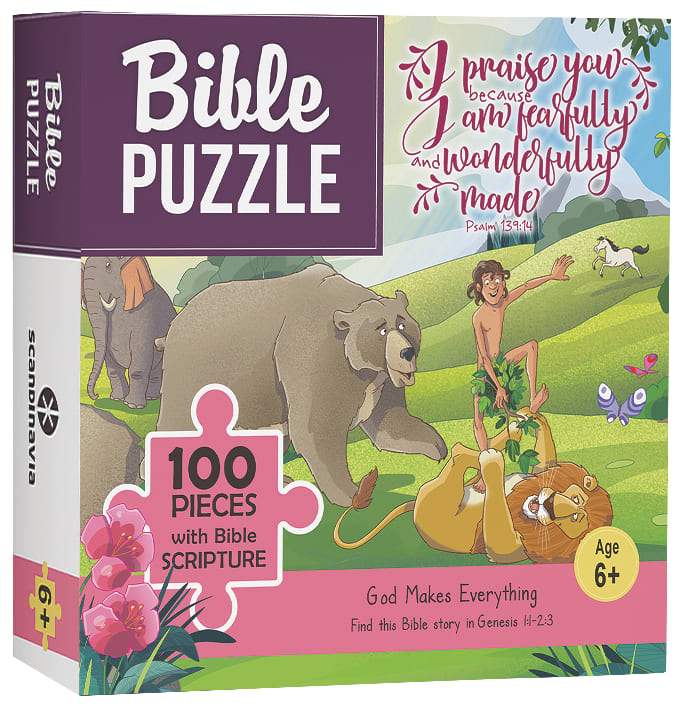 Bible Jigsaw Puzzle: God Makes Everything (100 Pieces)