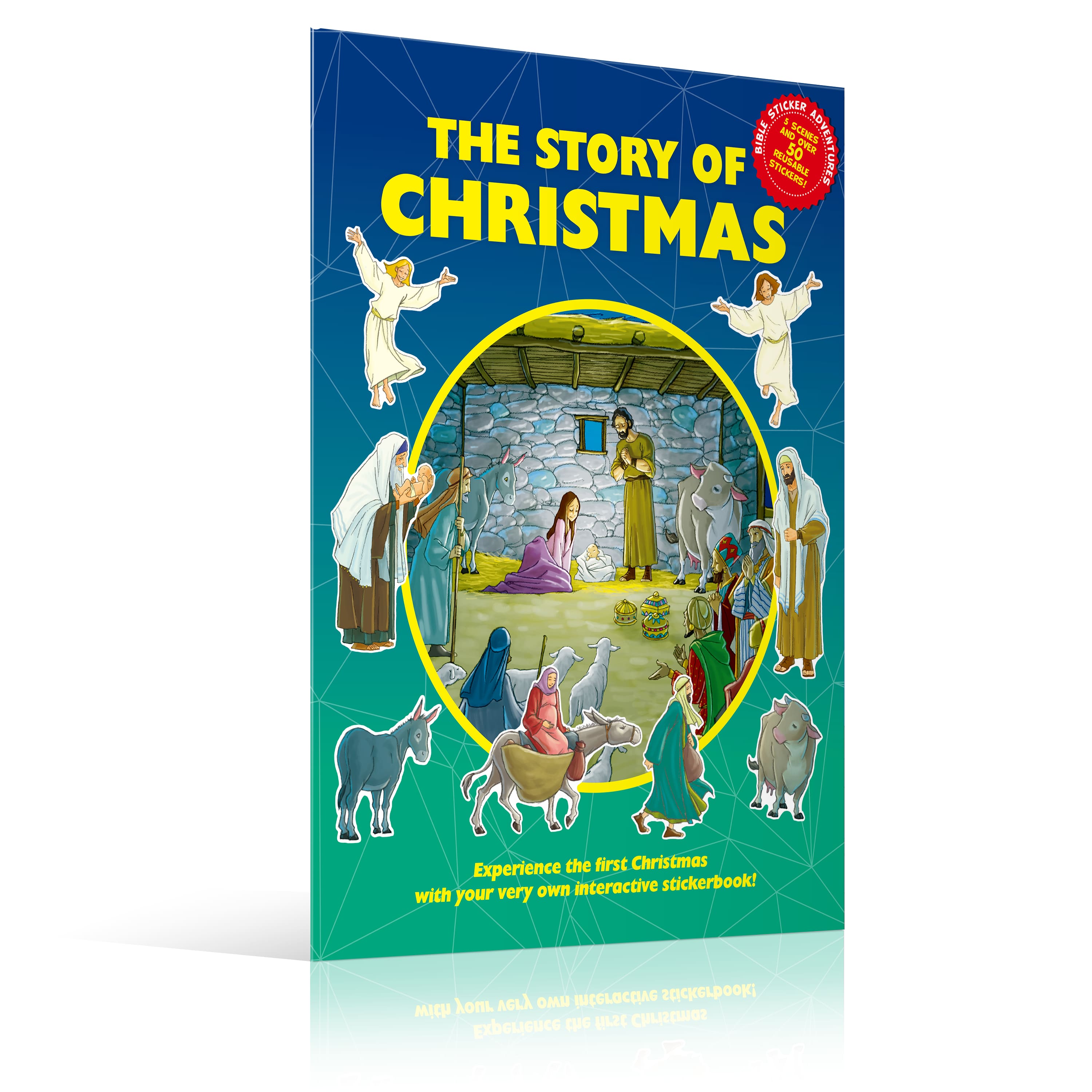 The Story of Christmas: 70+ Reusable Static Stickers (Bible Sticker Adventures Series)