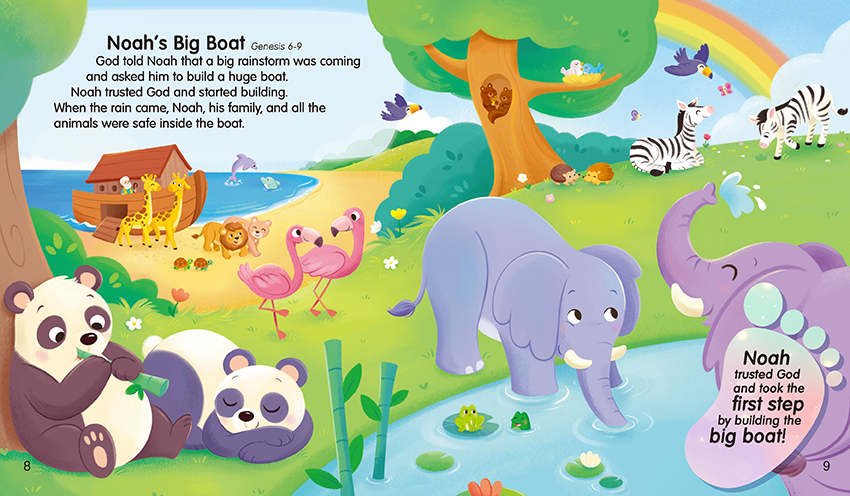 My First Step Bible: Growing in Faith, One Story at a Time (with Handle)