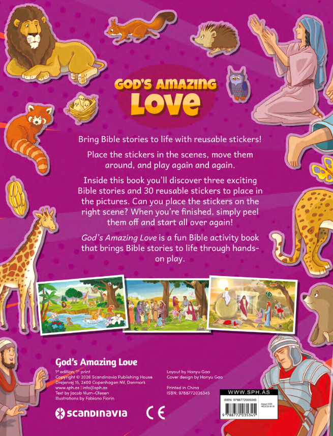 God’s Amazing Love (Play-Scene Sticker Bible)