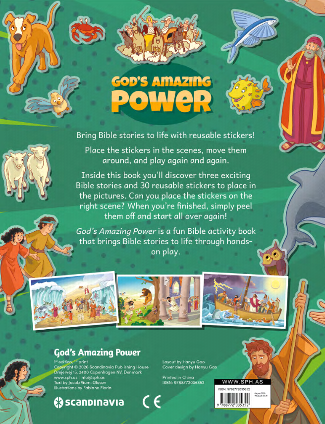 God’s Amazing Power (Play-Scene Sticker Bible)