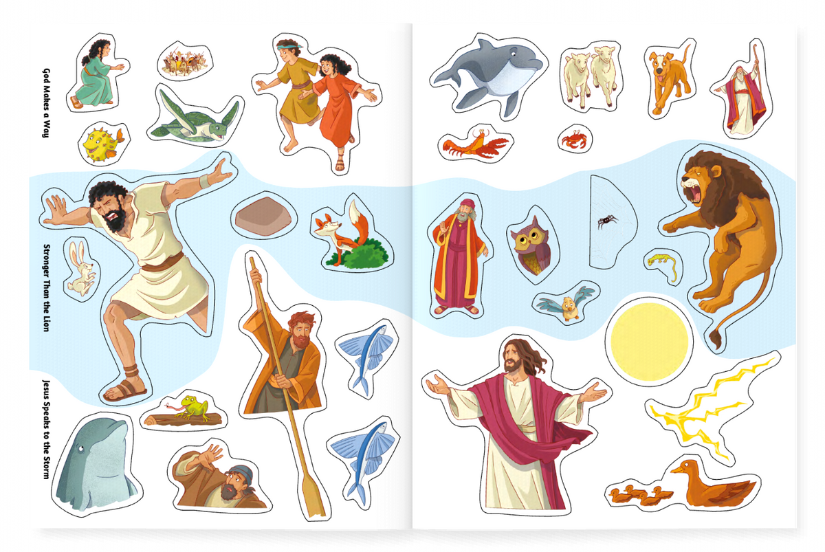 God’s Amazing Power (Play-Scene Sticker Bible)