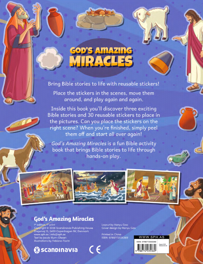 God’s Amazing Miracles (Play-Scene Sticker Bible)
