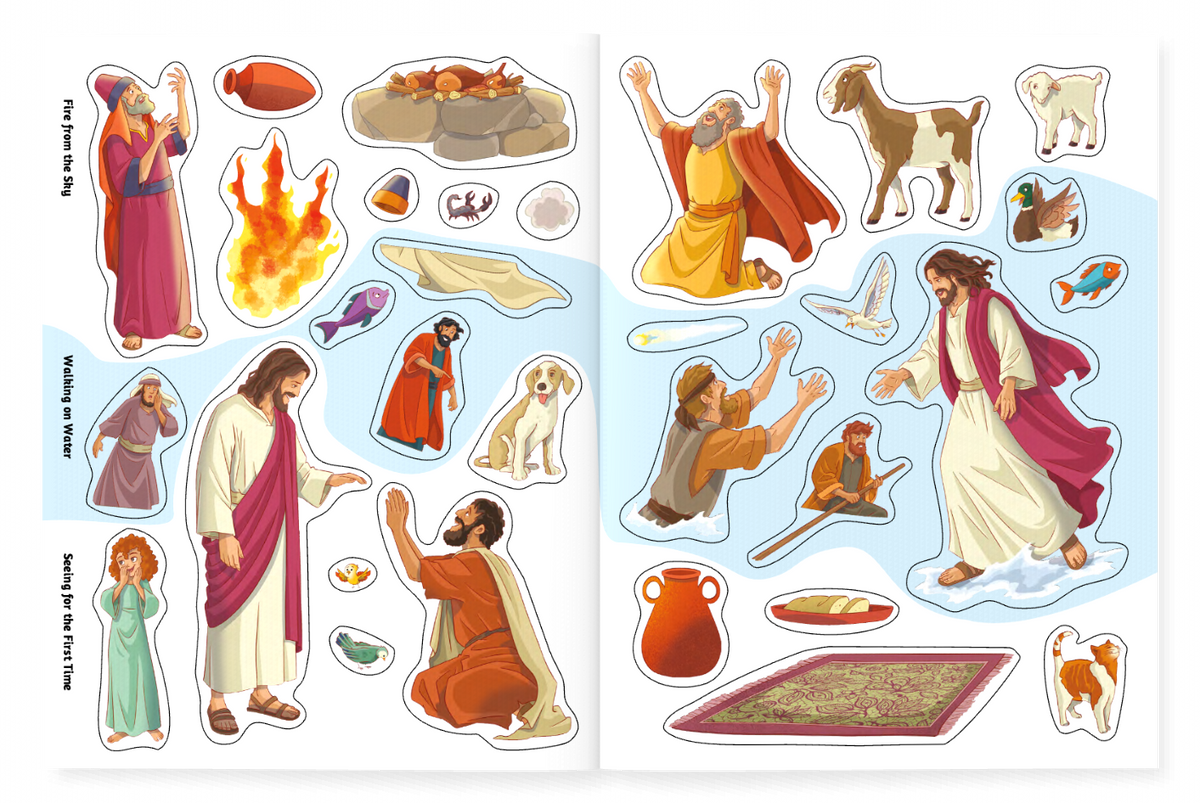 God’s Amazing Miracles (Play-Scene Sticker Bible)