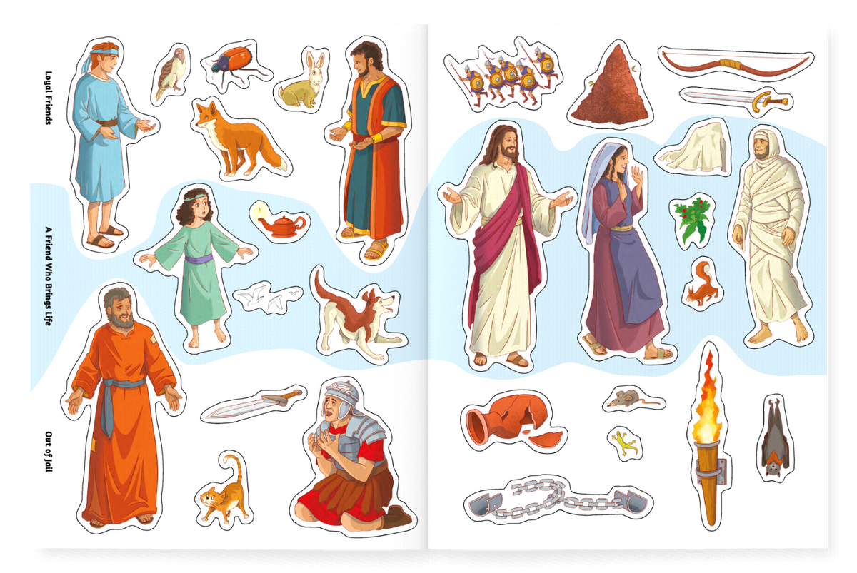 God’s Amazing Friendship (Play-Scene Sticker Bible)