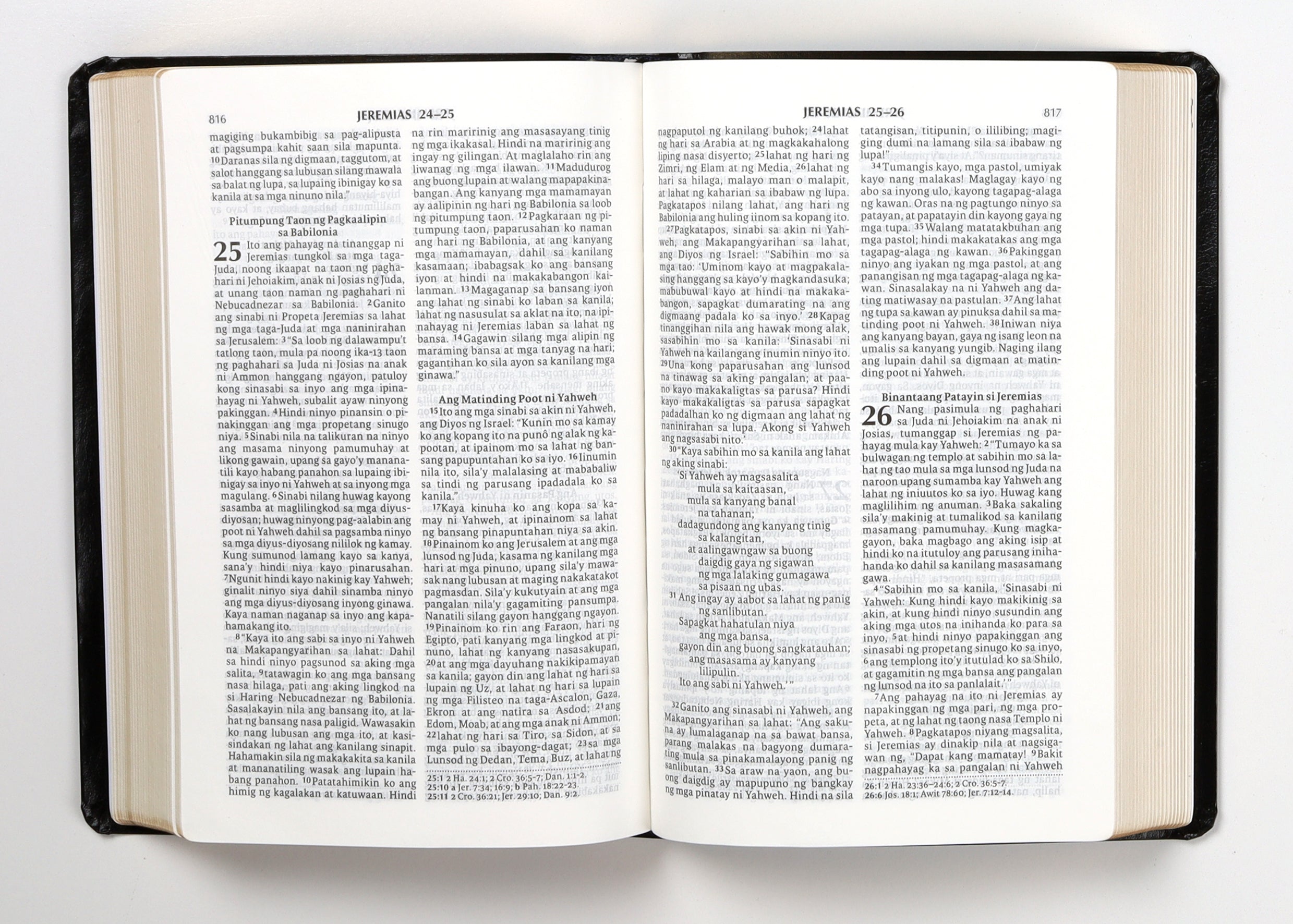 Tagalog Tpv Study Bible Black