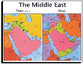 Wall Chart: Then and Now: Middle East (Laminated) (Then And Now Series)