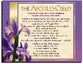 Wall Chart: Apostles' Creed (Laminated)