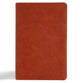 CSB Large Print Personal Size Reference Bible, Digital Study Edition, Burnt Sienna, Indexed (Red Letter Edition)