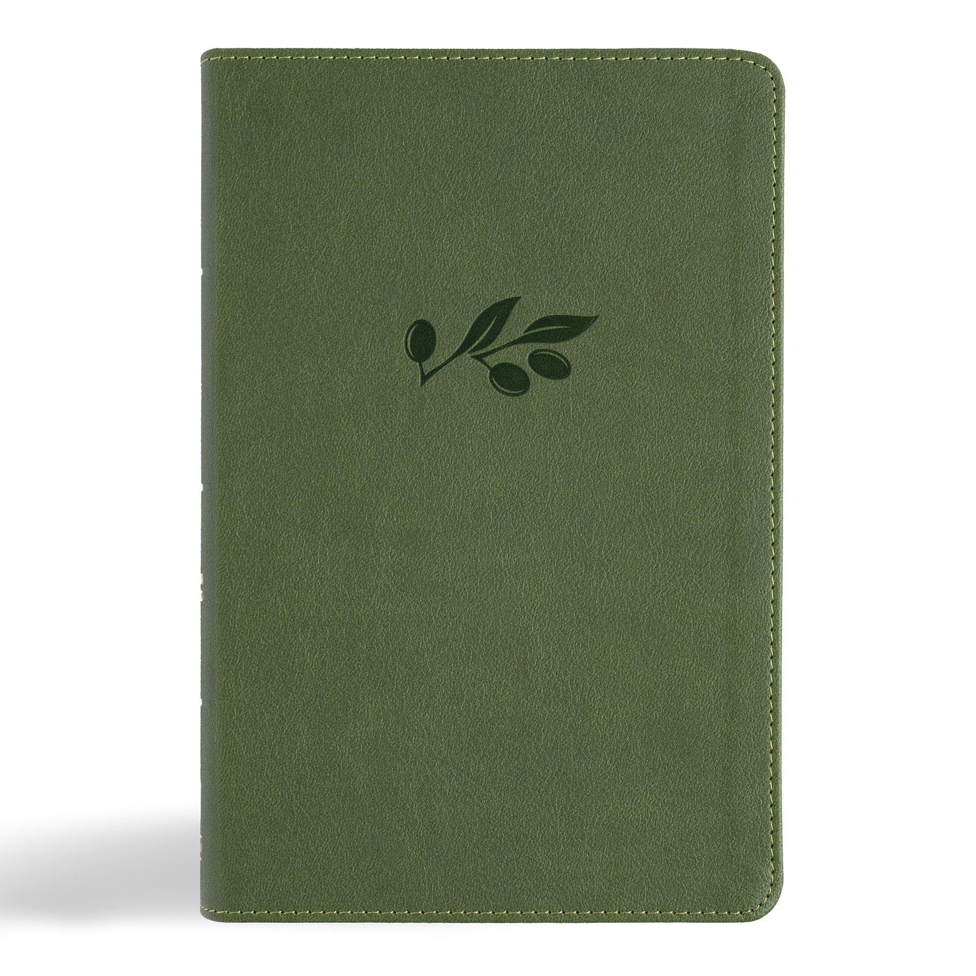 CSB Large Print Personal Size Reference Bible, Digital Study Edition, Olive, Indexed (Red Letter Edition)