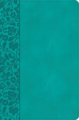KJV Giant Print Reference Bible, Teal , Indexed (Red Letter Edition)