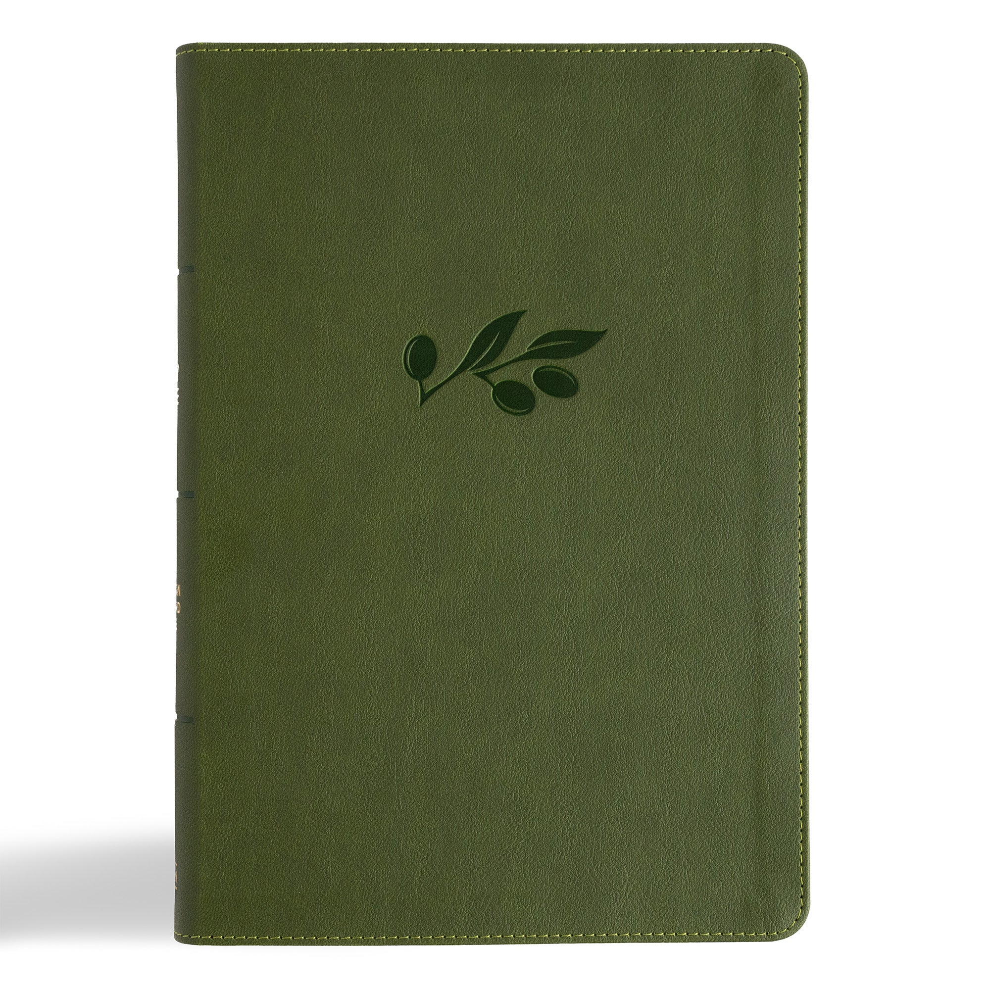 CSB Giant Print Single-Column Bible, Olive (Black Letter Edition)
