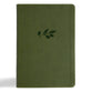 CSB Giant Print Single-Column Bible, Olive (Black Letter Edition)