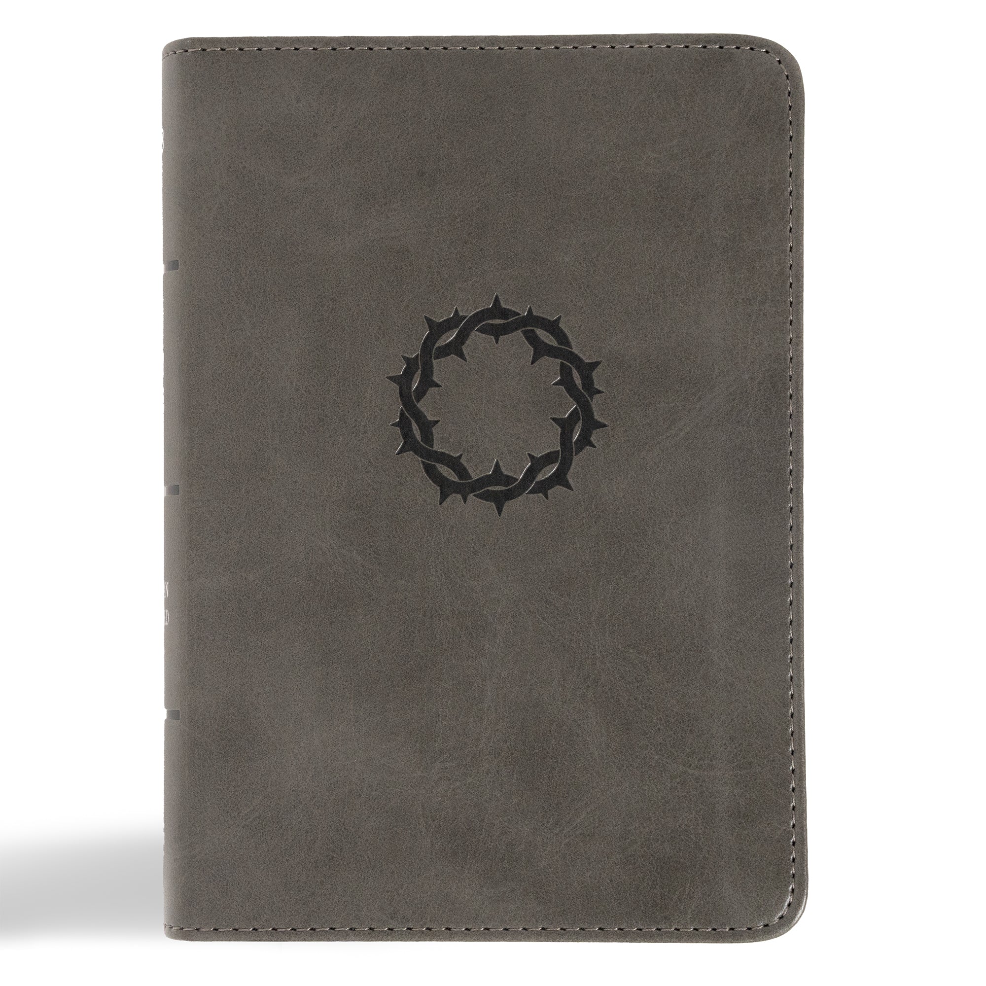 NASB Large Print Compact Reference Bible, Charcoal (Red Letter Edition)