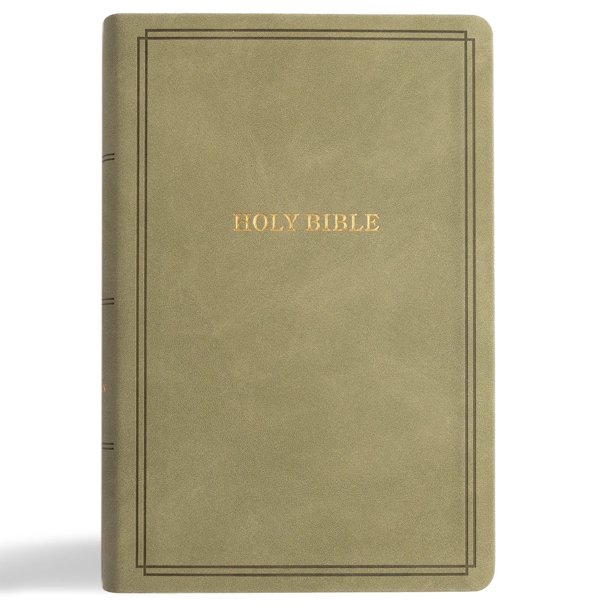 KJV Large Print Personal Size Reference Bible, Sage, Indexed Red Letter Edition)