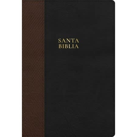 RVR 1960 Biblia Letra Supergigante, Black/Brown (Red Letter, Spanish Edition) 