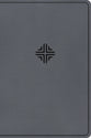 CSB Large Print Thinline Bible Value Edition, Charcoal (Red Letter Edition)