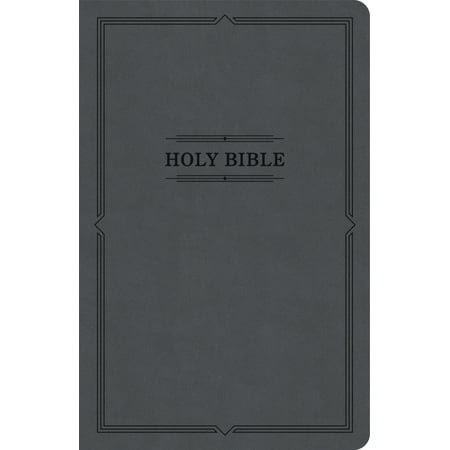 KJV Thinline Bible Value Edition, Charcoal (Red Letter Edition)