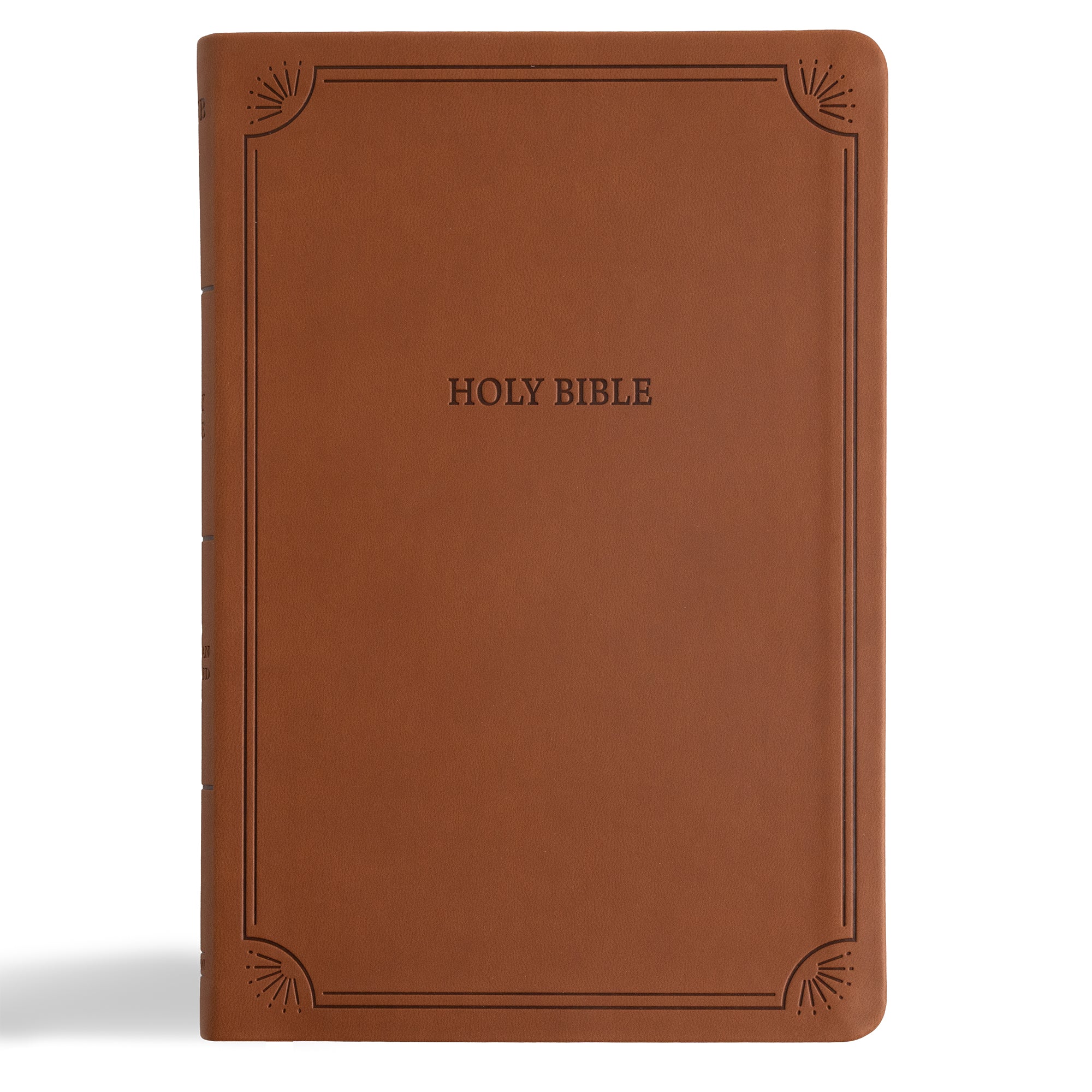 NASB Large Print Thinline Bible, Value Edition, Brown (Black Letter Edition)