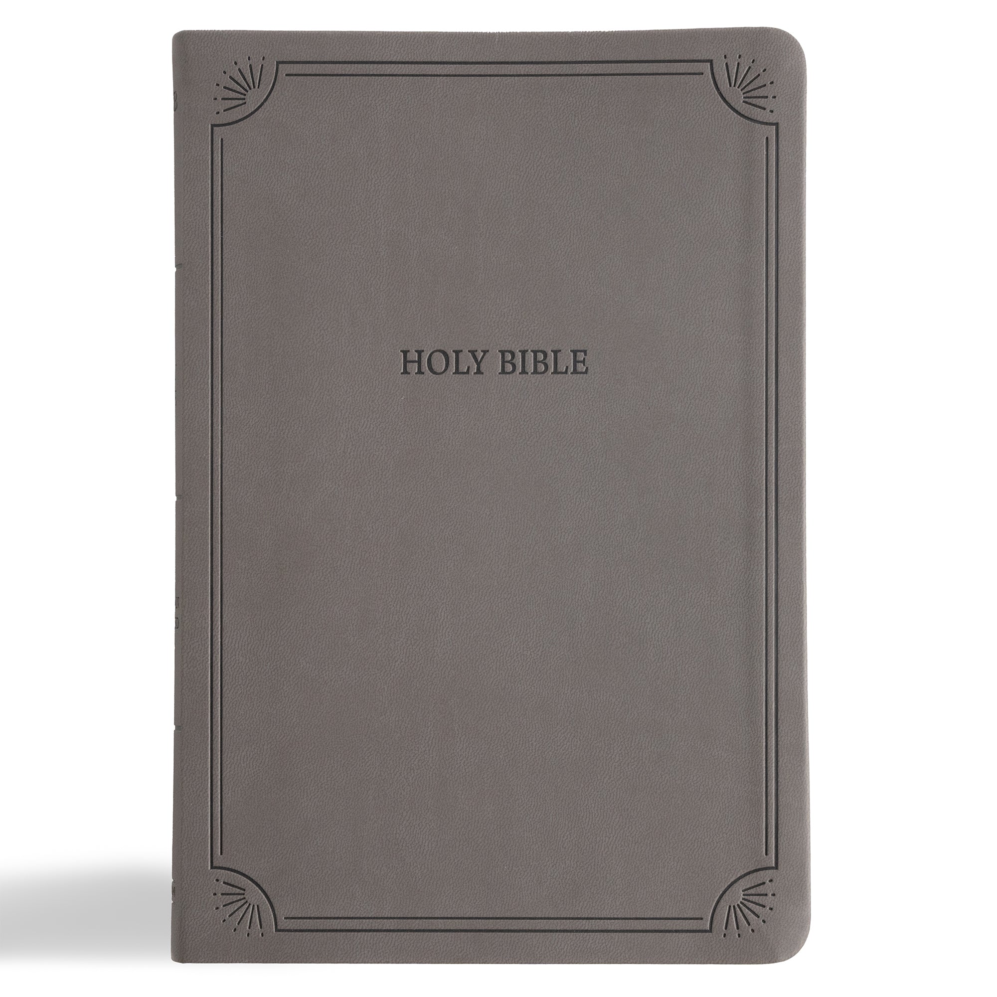 NASB Large Print Thinline Bible, Value Edition, Charcoal (Black Letter Edition)