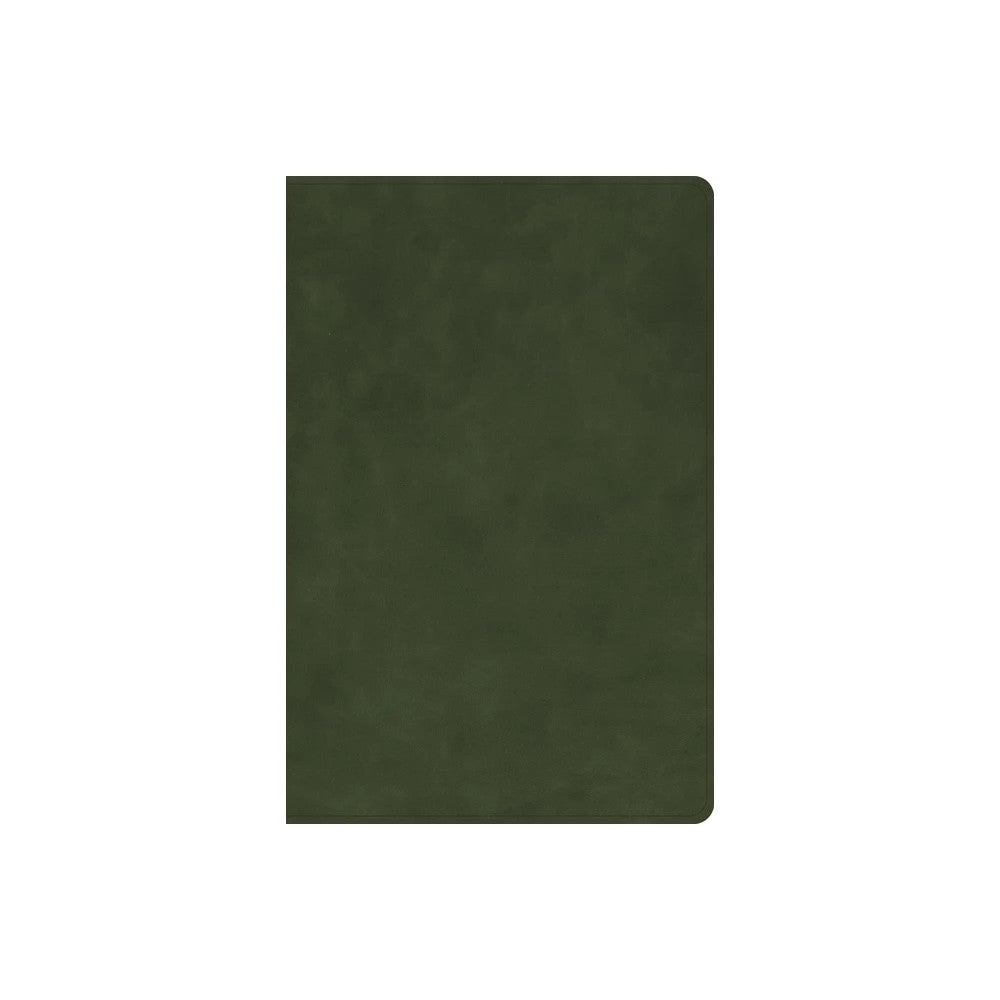 NASB Large Print Thinline Bible, Holman Handcrafted Collection, Marbled Olive Premium Calfskin (Black Letter Edition)