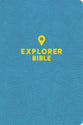 CSB Explorer Bible for Kids, Sky Blue, Indexed (Red Letter Edition)