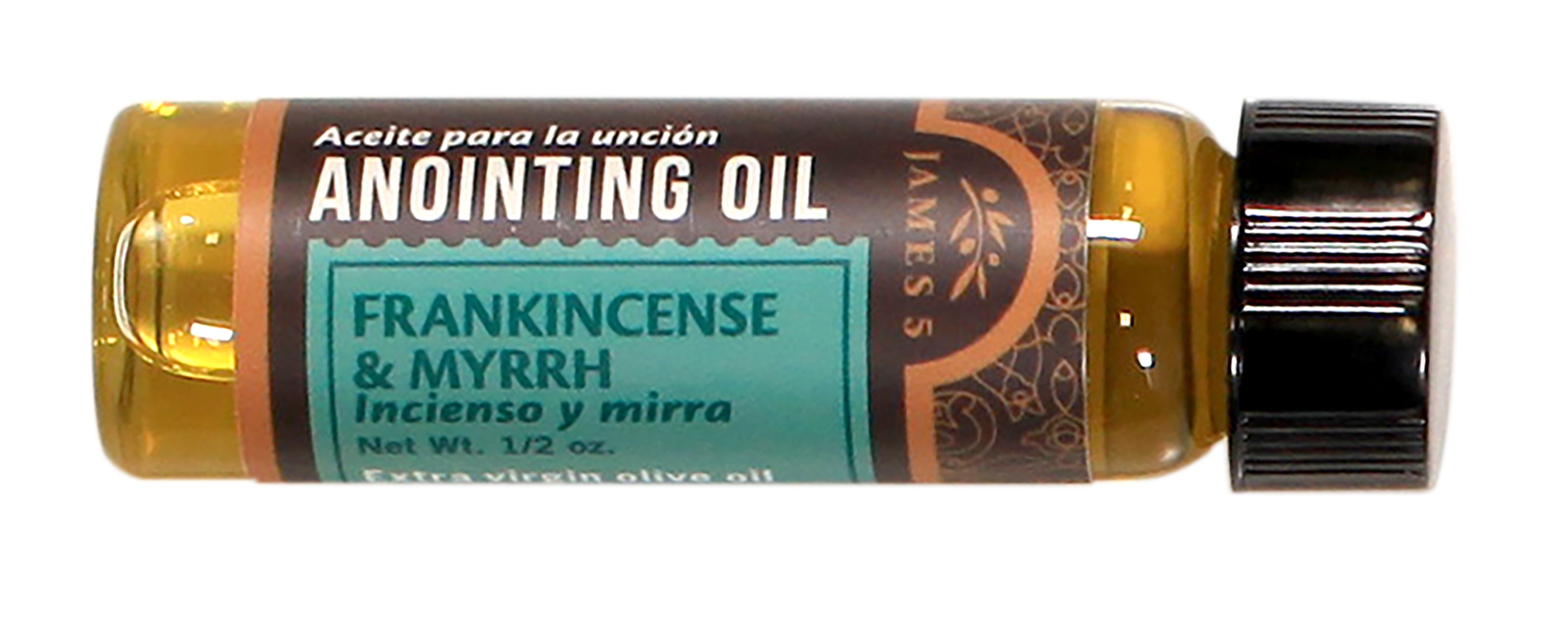 Anointing Oil: Frankincense and Myrrh (Glass Vial, Net Wt. 1/2 oz.)